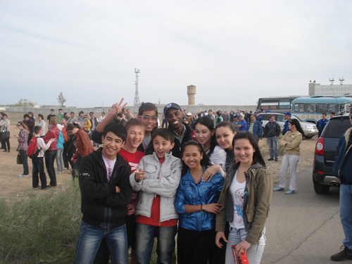Customer and Baikonur School Kids
